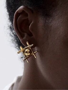 Modern Geometric Stud Earrings